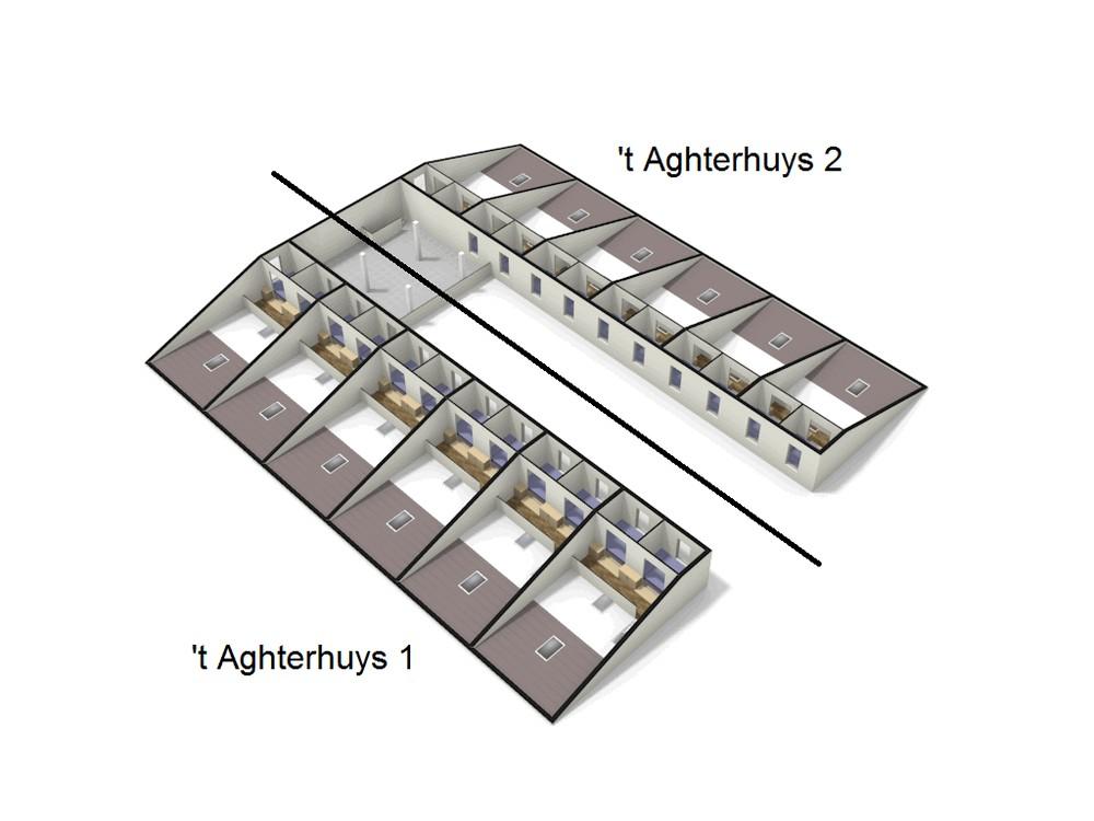 't Aghterhuys 1e verdieping 3d ingericht 't Aghterhuys 1 - 2