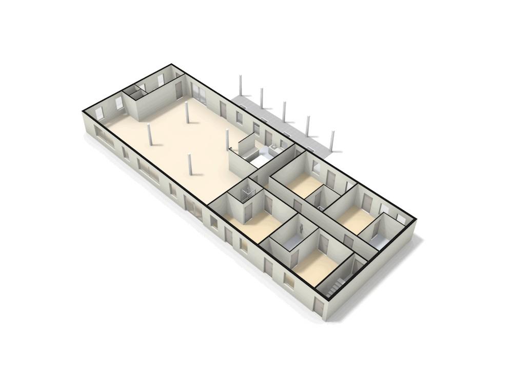 't Voorhuys begane-grond 3d